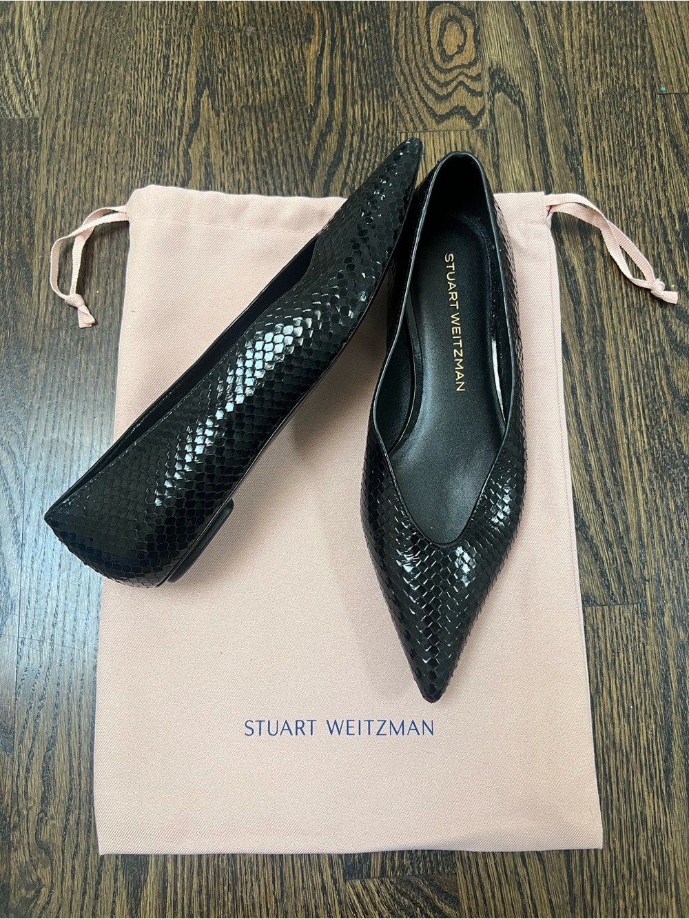 Stuart Weitzman Pointed-Toe Flats - Picture 2 of 3